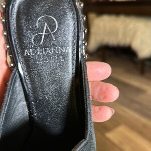 Adrianna Papell Black Loafers with Elegant Design